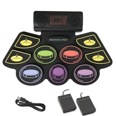 China Wind Up New Style Electronic Drum Wind Up With 9 Drum Pads USB Midi Game DTX Play for sale