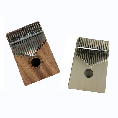 China Mahogany Piano Mini Wood Musical Instrument 17 Key Kalimba Thumb With All Accessories for sale