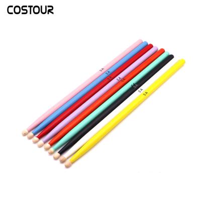 China Colorful Maple Drumstick 5A7A Snare Drum Maple Jazz Drum Drum Sticks for Adult and Kids for sale