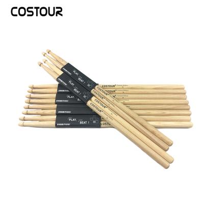 China Professional 5A7A Hickory Bulk Drum Drumsticks High Quality Wooden Sticks for sale