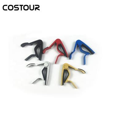 China Wholesale Guitar Capo Aluminum Alloy Color Metal Flange Fashion Acoustic Guitar Capo for sale