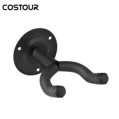 China Iron Metal Guitar Hanger Ukulele Wall Mount Hook Holder Most Acoustic Electric Bass Guitars for sale