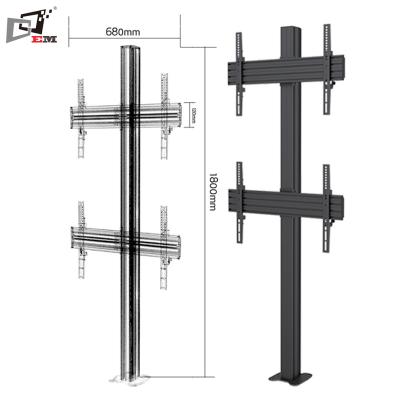 China Structural Aluminum And Steel Aluminum Made Fixed Simple TV Cabinets Stand Up Tv Rack For Sale for sale