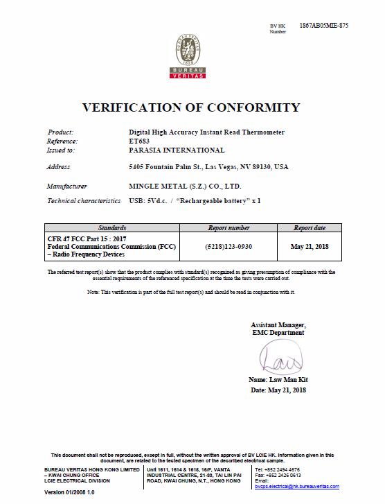 FCC - Mingle Development (Shenzhen) Co., Ltd.