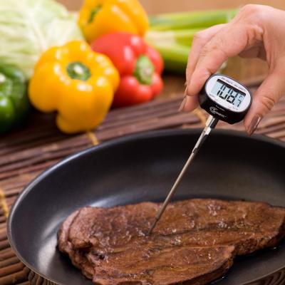 China Kitchen Thermometer Rotated LCD Head Quick Read Thermometer, Waterproof Meat Thermometer Light Weight for sale