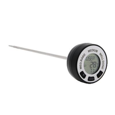 China Eco-Friendly Circular Instant Read Digital Meat Thermometer With Alarm Kitchen Thermometers Household Thermometers Metal Eco-Friendly Support for sale