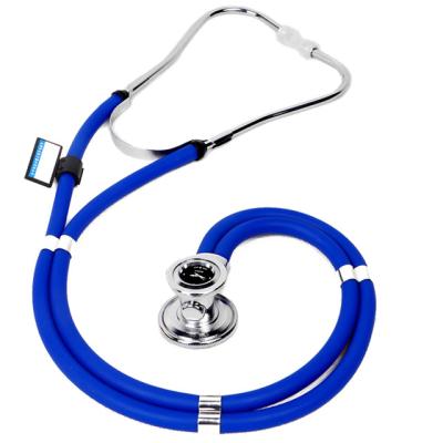 China Double tube sprague rapport steel stethoscope with clock for children and adults for sale