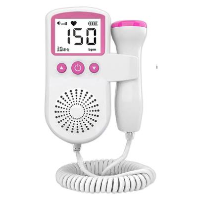 China Amazon Hot Selling Plastic Baby Portable Maternal Fetal Heart Monitor 3 MHz Doppler for sale