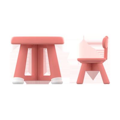 China Modern Children Study Table and Chairs Kindergarten Classroom Furniture Kids Eating Tables Children for Toy Play for sale