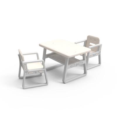 China Plastic Kids Furniture Plastic Custody Table And Plastic Chairs Kids Desk for sale