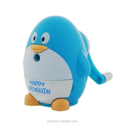 China Automatic Type Pencil Sharpener , 2869 Sharpener Happy Penguin Inspiration Animal Blue for sale