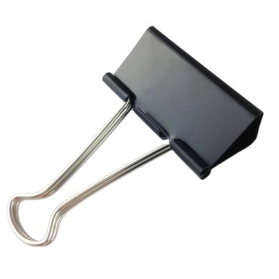 China Metal stainless steel binder clips, office stationery clip for sale