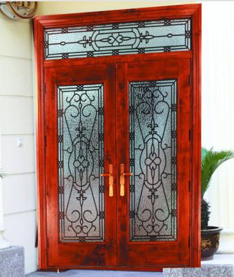 Cina Vetro di vetro di 3.2MM Front Doors With Wrought Iron per la porta esteriore in vendita