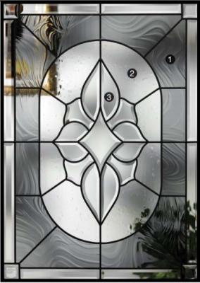 China 25.4MM 1000MM Overspannen Leaded Decoratief Gebrandschilderd glaspatina Caming Te koop