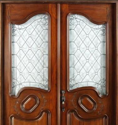 China 25.4MM Handwerker-Style Leaded Antique-Buntglas-Platte mit Chrome Caming Windows zu verkaufen