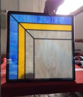 Cina Progettazioni di vetro di Style Leaded Stained dell'artigiano di 17MM 1in per Windows in vendita