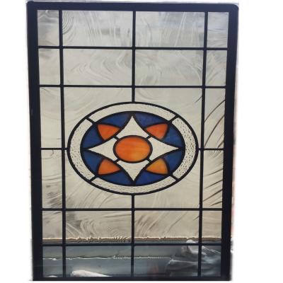 Cina Nichel del raso macchiato 35CM di 650MM Diamond Leaded Glass Cabinet Windows in vendita