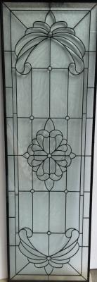 China Hol Decoratief de Comités van het Deur Leaded Glas Patina Grey Caming 2000MM Te koop