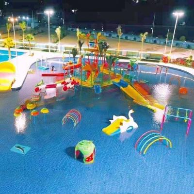 China Kleurrijke, grappige waterparken Interactieve waterparken voor kinderen Te koop