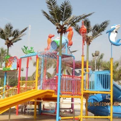 China Sturdy  Splash Water Playground Equipment With Splash Pad International Standard for sale