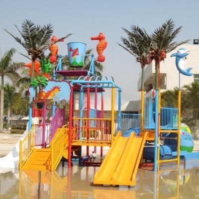 China Oxidation Resistant Aquatic Playground Equipment With Open Straight Water Slide for sale