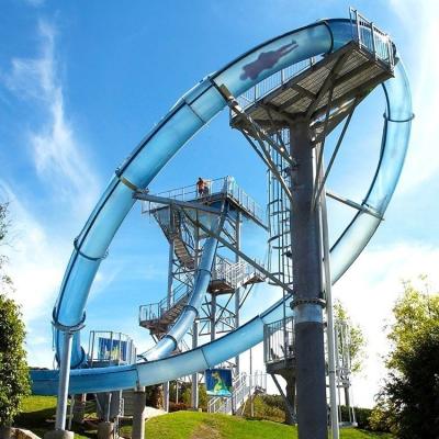 China                  Fiberglass Aqualoop Body Water Slide for Amusement Park              for sale