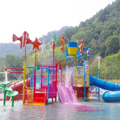 China Popular Attractive Outdoor Splash Water Playground With Fountains SGS for sale