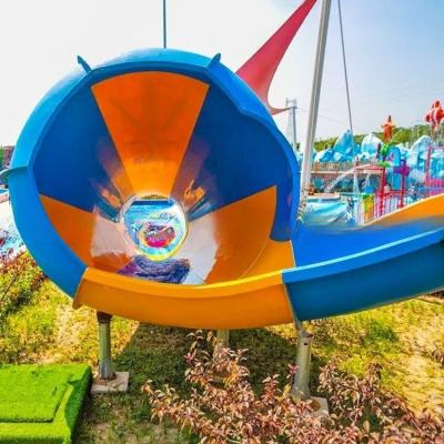 China Small Speaker Type Aqua Park Slide Tornado Pool Slide International Standard for sale