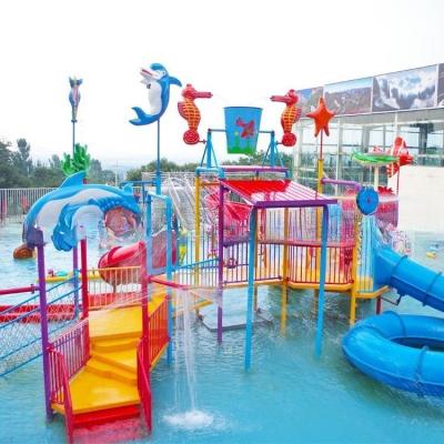 China Ocean Kids Splash Water Playground House 18m*16m*8m Size Family Friendly for sale