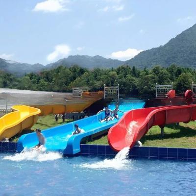 China Large Capacity Amusement Park Water Slide Hotel Water Slide Wear Resistance for sale