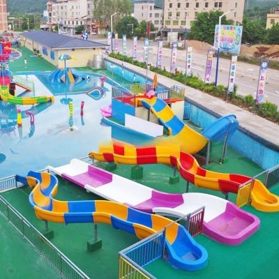 China Humanization Design Amusement Park Water Slide For Kids Erosion Resistant for sale