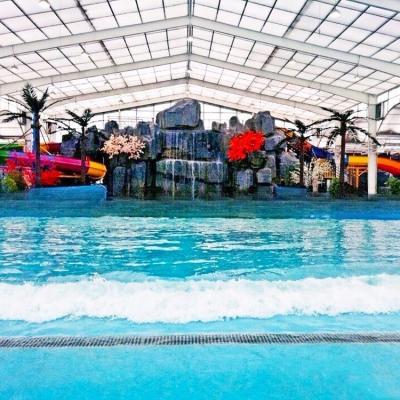 China Interactive Above Ground Wave Pool Outdoor For Aqua Park Large Capacity for sale