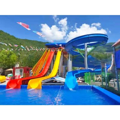 China 8m Height High Speed Water Slide Spiral Tube Water Slide For Swimming Pool for sale