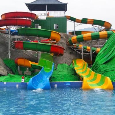 China Customized Spiral Water Slide Tube Adult Water Slide Weather Resistance for sale