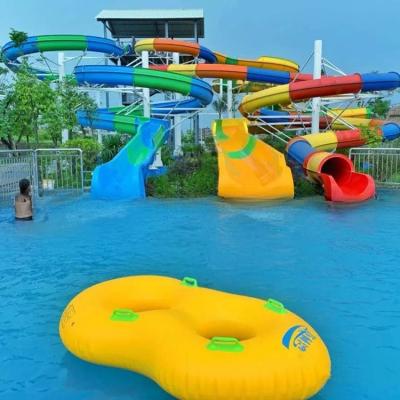 China Environmental Friendly Spiral Water Slide Playground Equipment 8m Height for sale