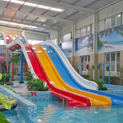 China Customizable Rainbow Pool Slide Adult Water Slide Anti Static       for sale