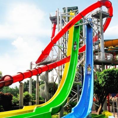 China Fiberglass Aqua World High Speed Water Slides Freefall Water Slide OEM Available for sale