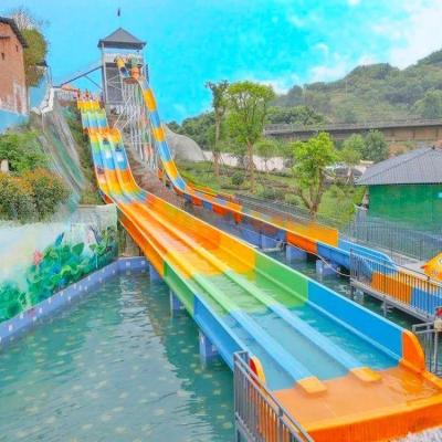 China Durable Large Capacity Theme Park Water Slide Equipment Customized for sale