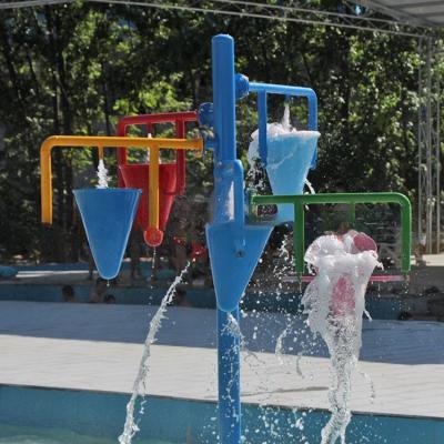 China Farbenfrohe Gestaltung Wasserpark Eimer Wasserspray Park Wetterbeständigkeit zu verkaufen