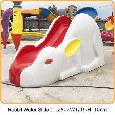 China Water Park Swimming Pool Fiberglass Little Rabbit Slide for Children for sale