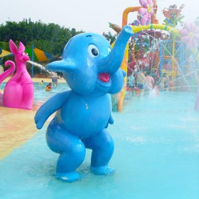 China                  Children Water Park Playground Fiberglass Spray Elephant              for sale