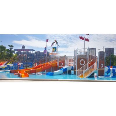 China Fiberglass Large  Water Park Pirate Ship Equipment Customized for sale