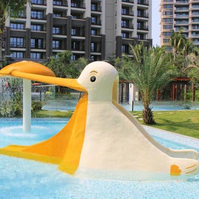 China Funny Water Park Slide Fiberglass Children Water Slide Oxidation Resistant for sale