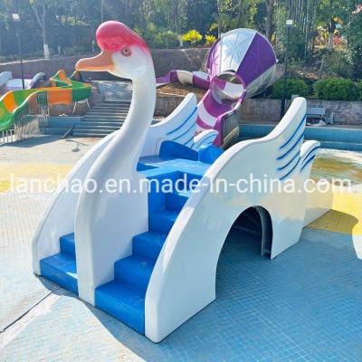 China Fade Resistant Swimming Pool Water Slide Children Water Park Slide for sale