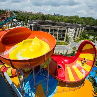 China Large Water Park Equipment Fiberglass Adult Water Slide for Theme Park Water Amusement Park for sale