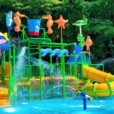 China Spray Water Park Equipment Fiberglass Water Slide Playground for sale