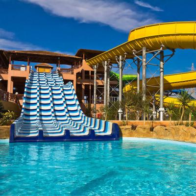 China Resort Outdoor Adult And Kids Swimming Pool Water Play Slide Equipment for sale