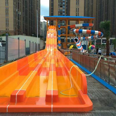 China Meerdere lijnen mat racer waterglijbaan voor waterpark Te koop