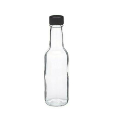 China Wholesale Durable 150ml Hot Sauce Hot Chili Peppers Vinegar Empty Dazed Glass Bottle With Plastic Lid for sale