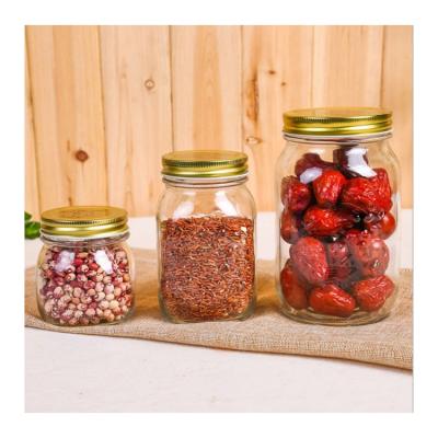 China Hot Wholesale Bevergae Mason 750ml Jam / Salad Food Storage Glass Jar With Screw Top for sale